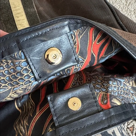 Maya Moon Designs Luxury Custom Leather Bag with Gold Accents - Picture 14 of 17